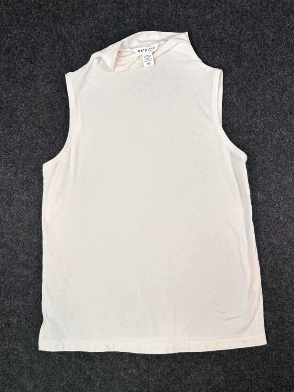 Athleta White Sleeveless Top Women's XS Athletic Activewear Workout Shirt
